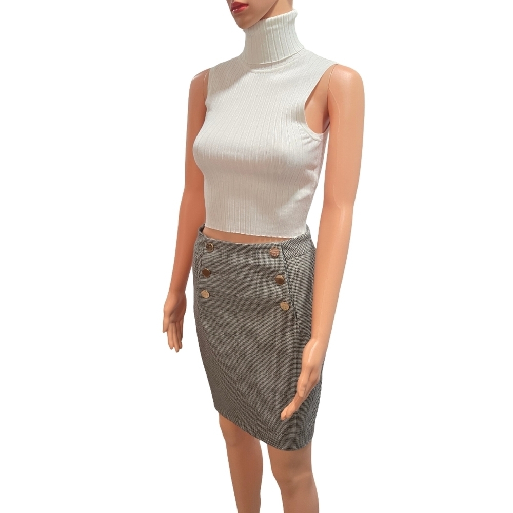 H&M Gray Knee-Length Pencil Skirt Work (New) - Picture 5 of 14